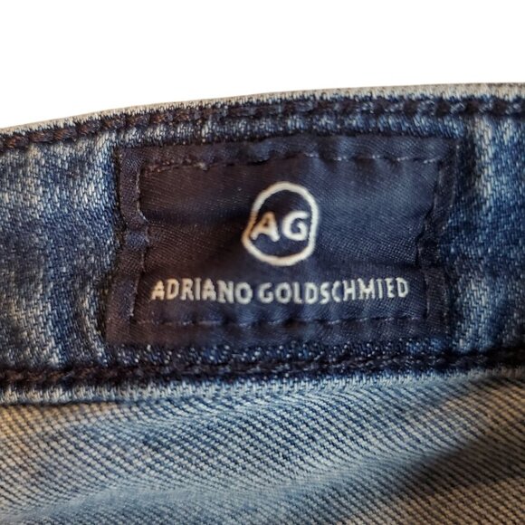 AG ADRIANO GOLDSCHMIED SZ 26R Women's Skinny Ankle Zip Stretch Blue Jeans - Picture 9 of 10